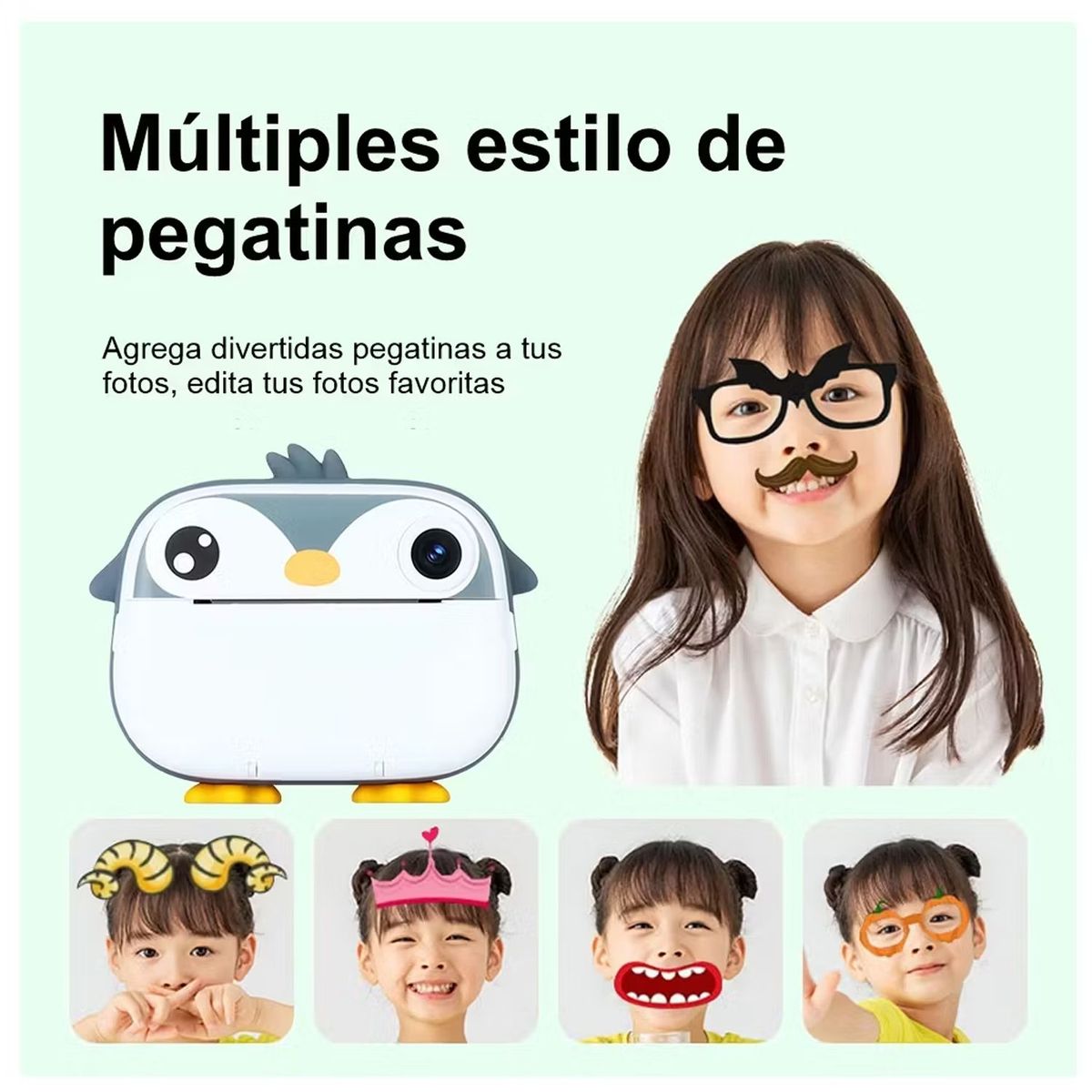 ONE PIXEL - Cámara Instantánea Infantil Térmica Foto Video Digital 1080p