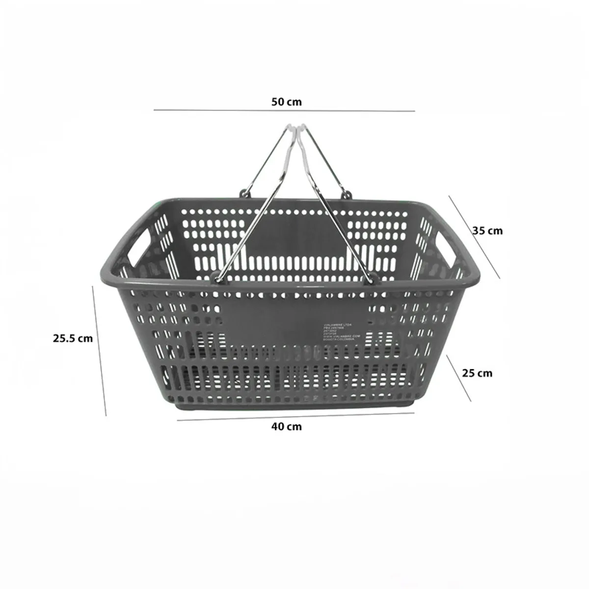 GENERICO - Canasta para mercado plástica autoservicio