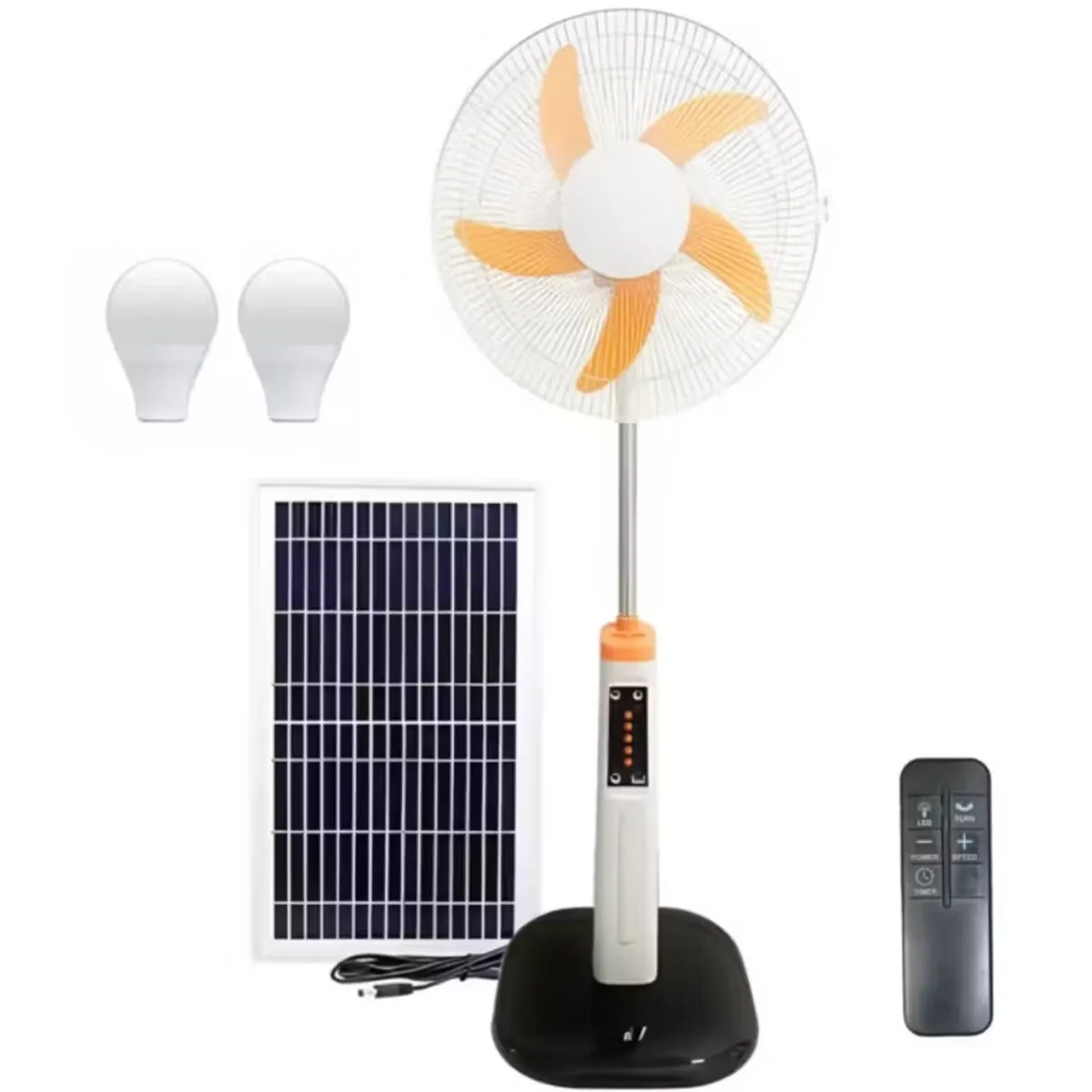ONE PIXEL - Ventilador Recargable 16" Panel Solar ONE PIXEL