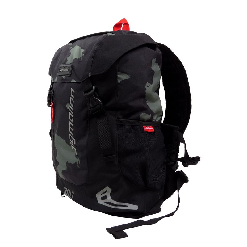 PIGMALION - Morral Portacasco Impermeable Para Moto Camo Verde