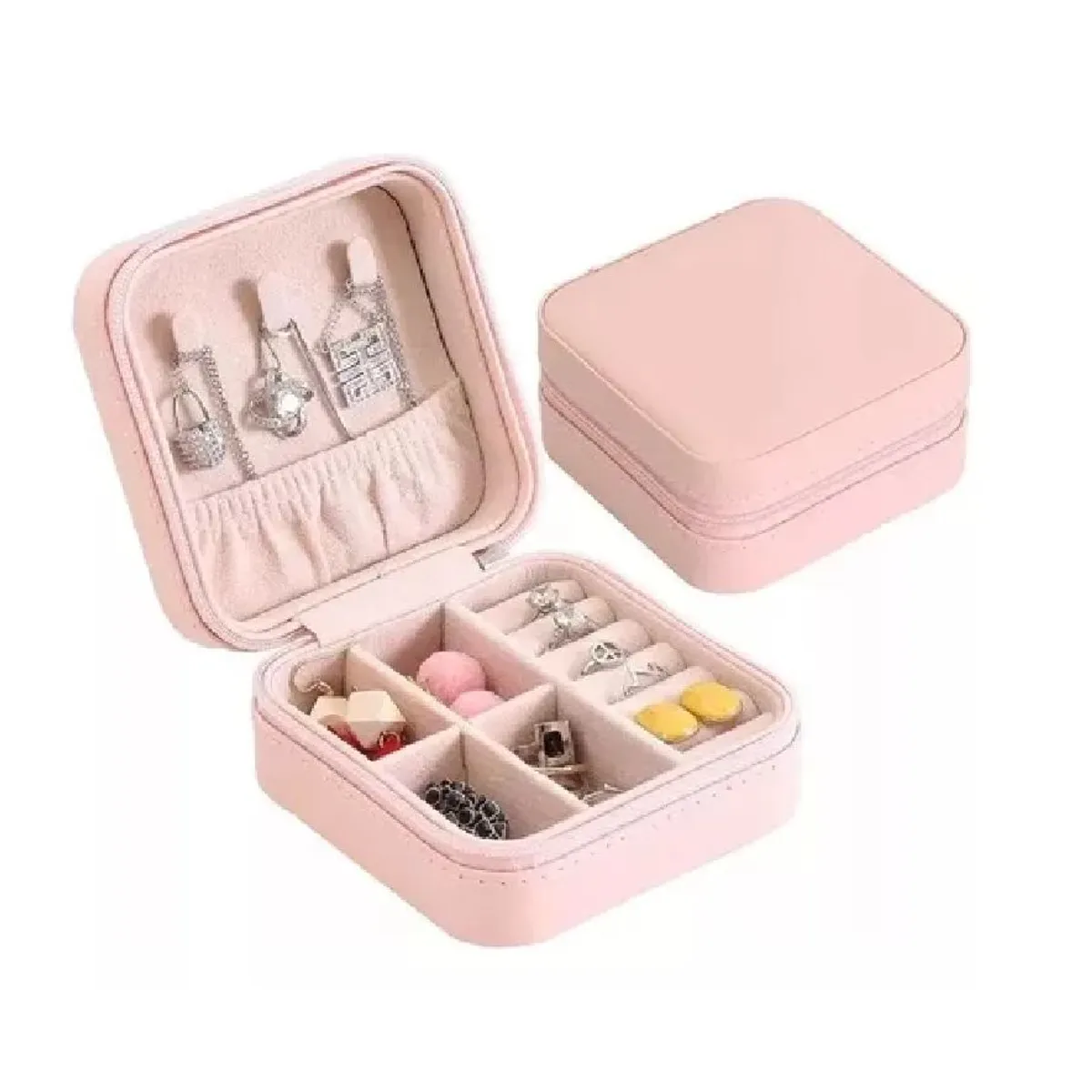 KIDSHOP - Joyero Organizador Estuche Para Joyería Caja Para Joyas PROG-4 Rosa