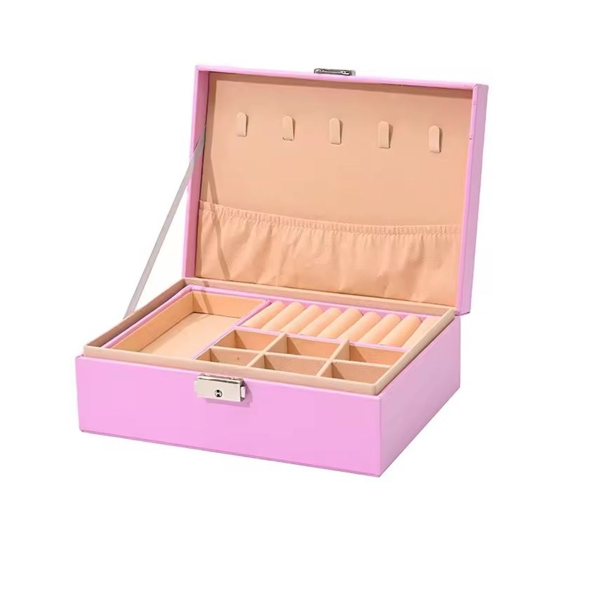 KIDSHOP - Joyero Organizador Estuche Para Joyería Caja Para Joyas PROG-5 Lila