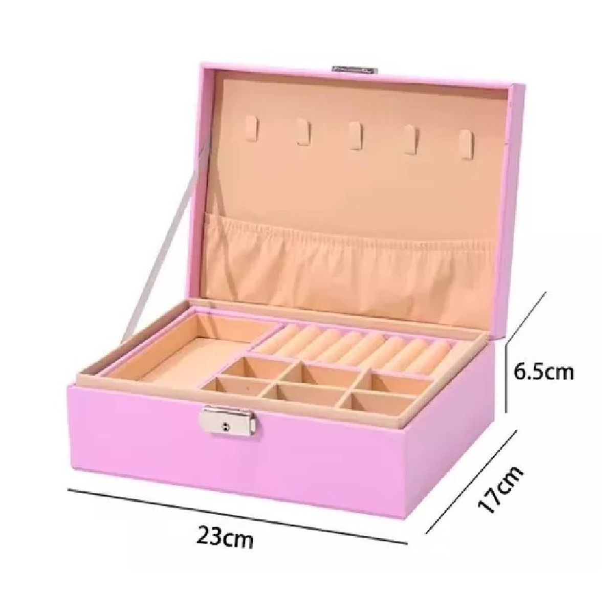 KIDSHOP - Joyero Organizador Estuche Para Joyería Caja Para Joyas PROG-5 Lila