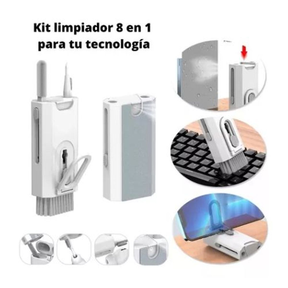 AFM - Cepillo Portátil Limpiador Teclado Audífonos Pantalla