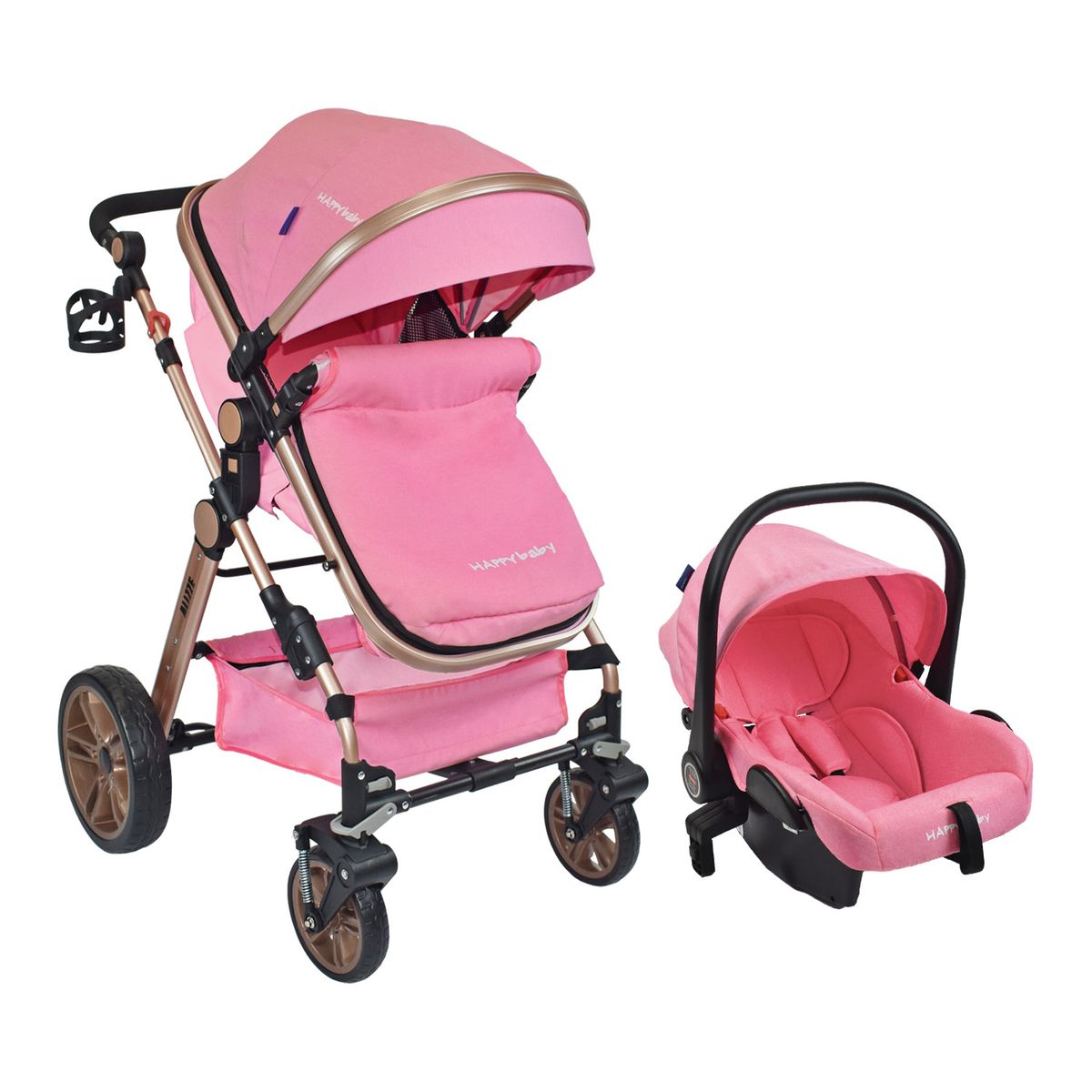 HAPPY BABY - Coche de paseo Happy Baby Travel System Alizze Rosa