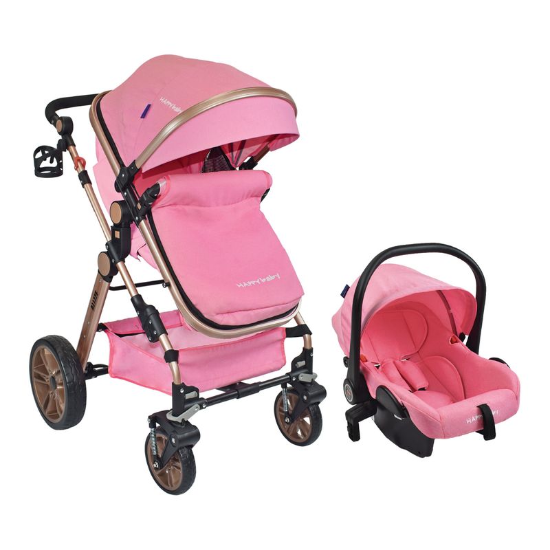 HAPPY BABY - Coche de paseo Happy Baby Travel System Alizze Rosa