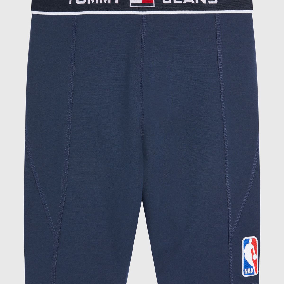 TOMMY HILFIGER - Bermudas De Felpa De Algodón Orgánico Y Parche Mujer Azul Tommy Jeans