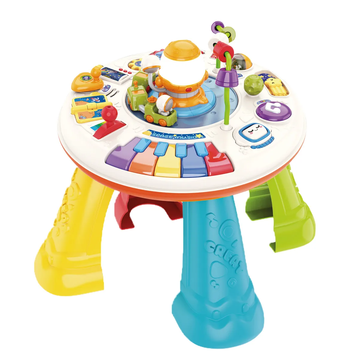 ENFANTASY - Mesa De Actividades Didáctica Bebés Luces Y Sonidos 2 En 1-
