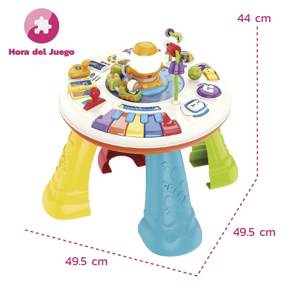 ENFANTASY - Mesa De Actividades Didáctica Bebés Luces Y Sonidos 2 En 1-