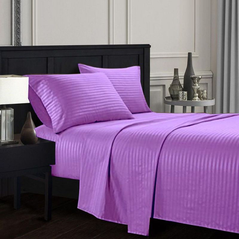 GENERICO - Juego De Sábanas Bella Home Doble 140x190x35 cm Lila