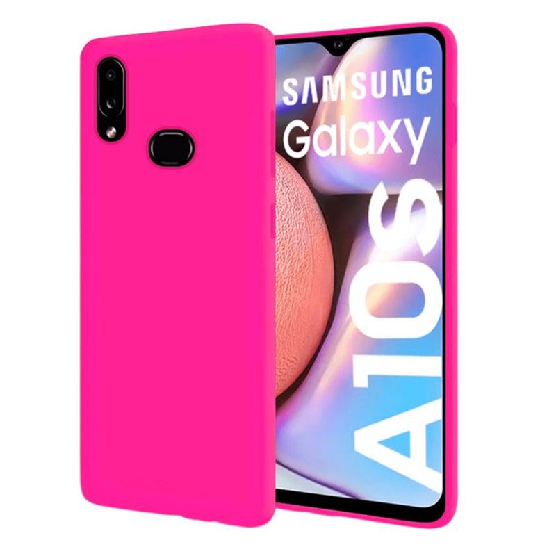 GENERICO - Funda Estuche Silicone Case Compatible Samsung A10s Fucsia