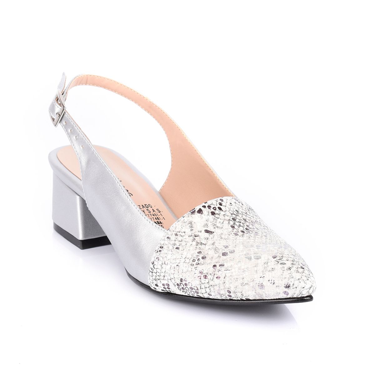 PRICE SHOES - Price Shoes Tacon Bajo Para Mujeres 542684PLATA