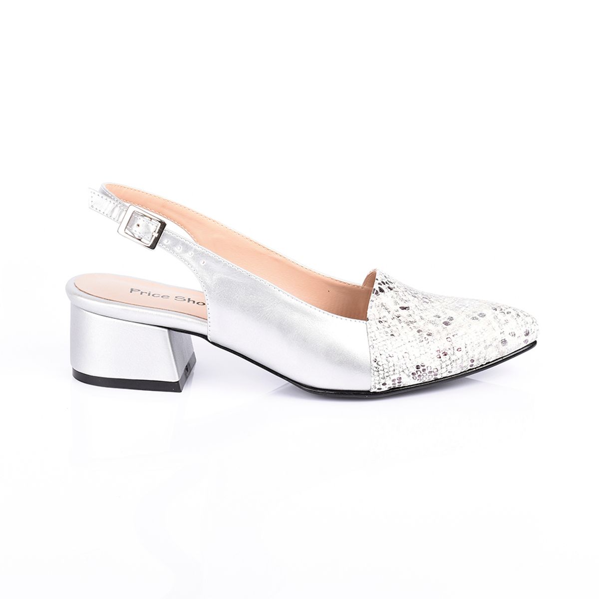 PRICE SHOES - Price Shoes Tacon Bajo Para Mujeres 542684PLATA