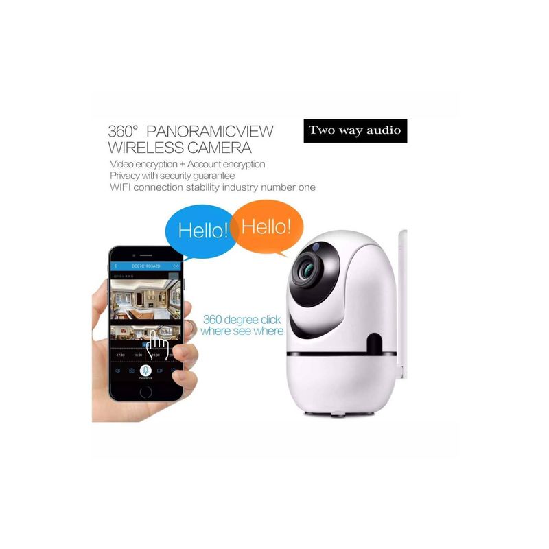 AWEI - Cámara Seguridad Robótica wifi Cloud Storage 360 Grados NO INCLUYE SD