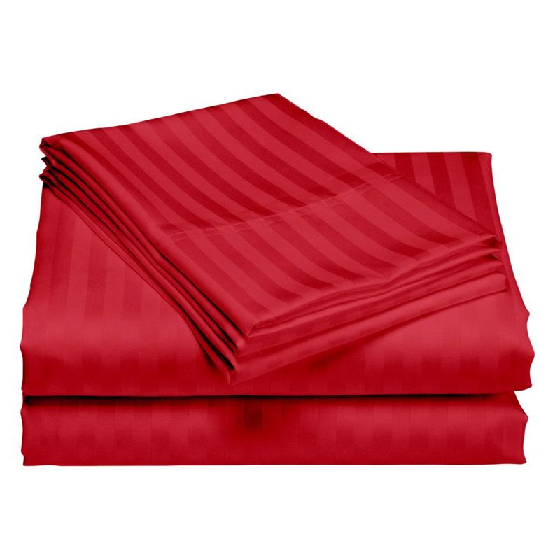 GENERICO - Juego De Sábanas Bella Home Sencillo 100x190x30 cm Rojo
