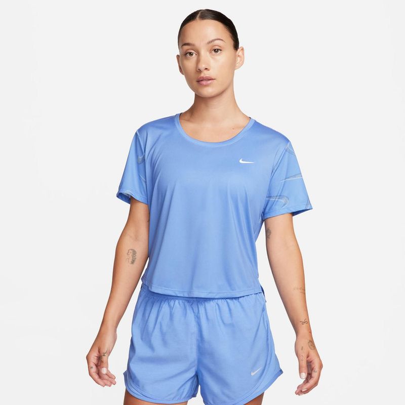 NIKE - Camiseta Mujer Nike Dri Fit Swoosh Crop