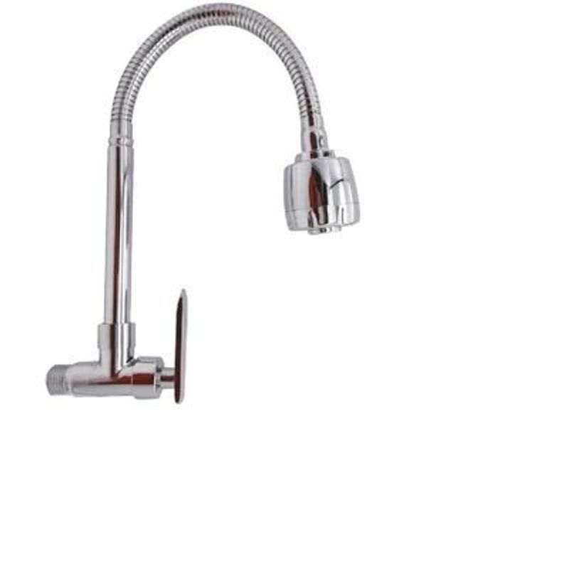 GENERICO - Llave Para Lavaplatos  De Acero Para Pared Cuello Flexible