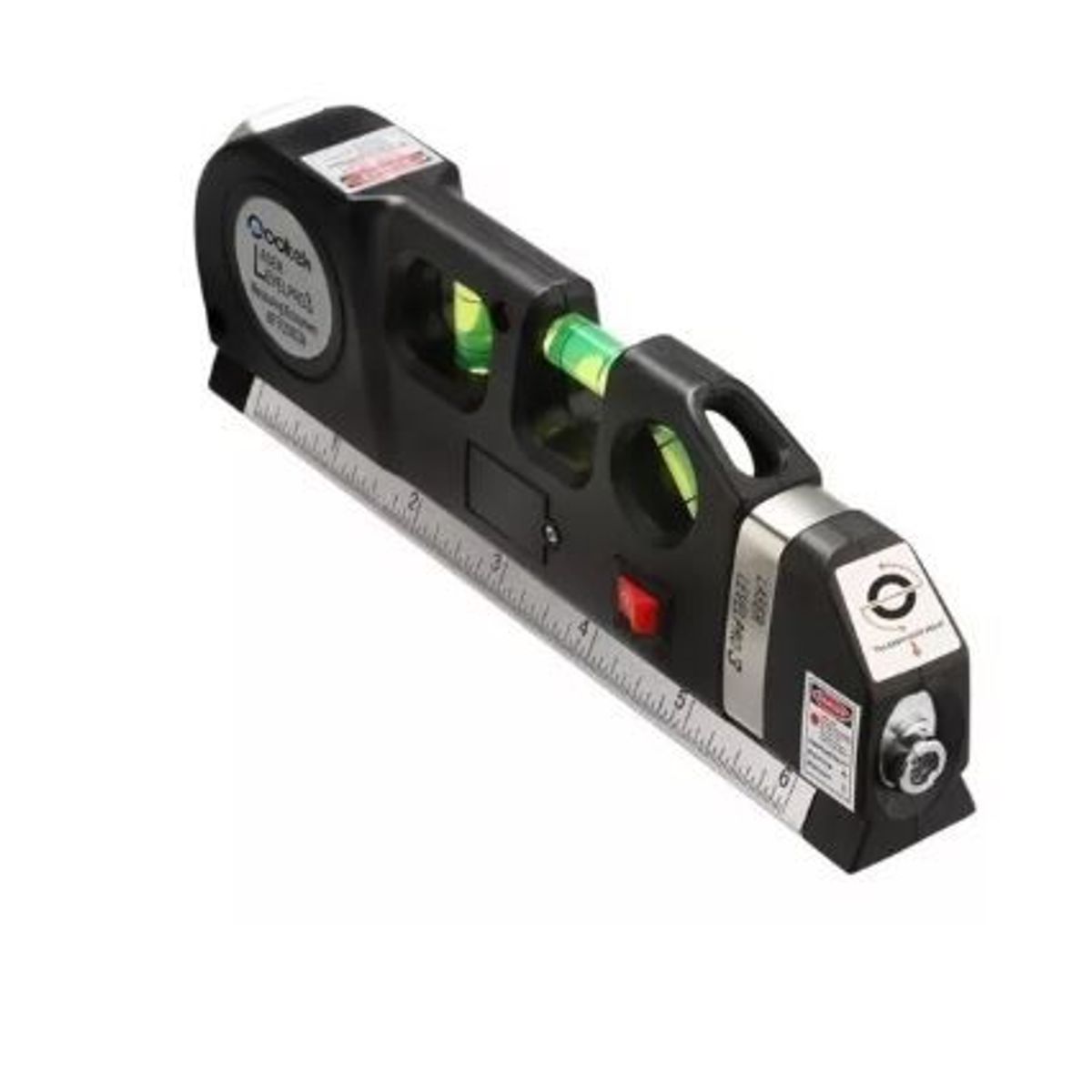 AMERICO SHOP - Nivel Laser 3 Burbujas Cinta Metrica Regla Cruz Horizontal Vertical