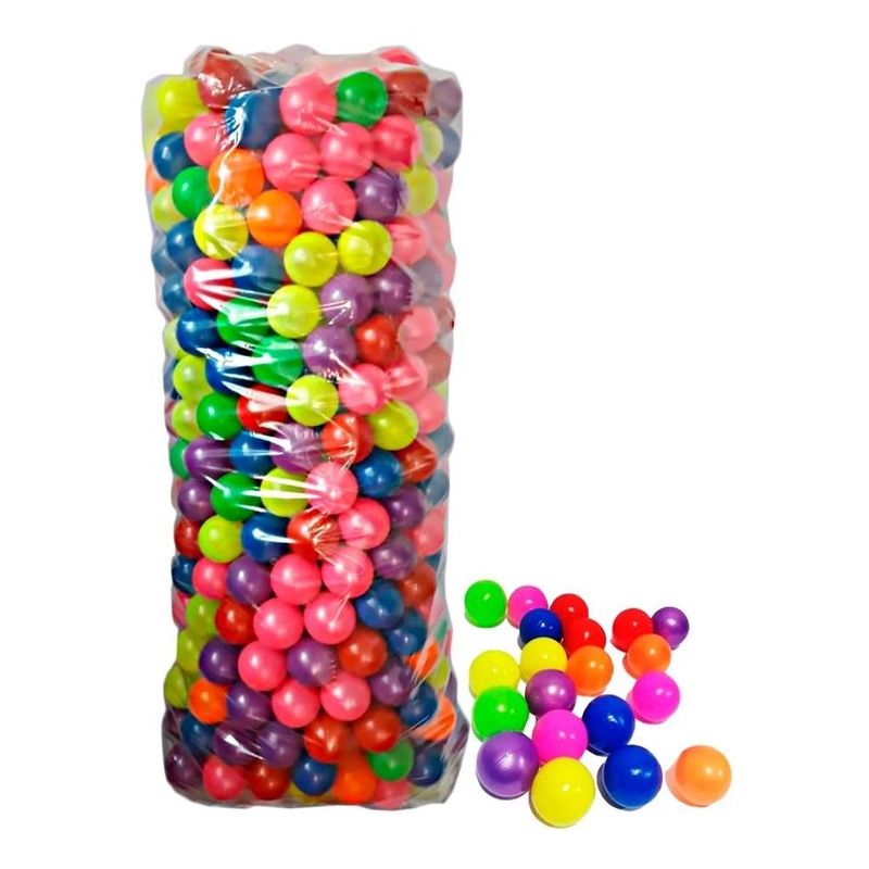 GENERICO - 500 Pelotas Plásticas De Colores Vivos 7cm Piscina Niños