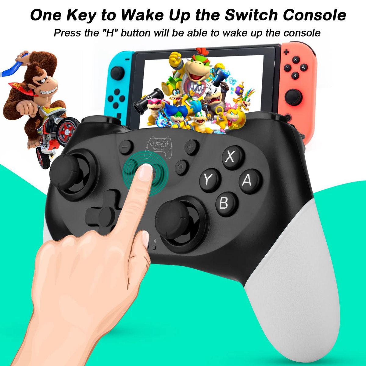 GENERICO - Control Inalámbrico para Nintendo Switch - PC pro Bluetooth