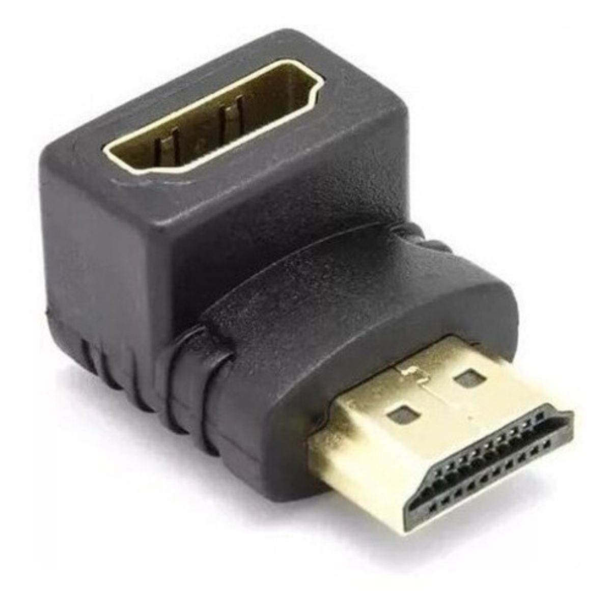 GENERICO - Adaptador Hdmi Macho A Hembra Angulo L Recto 90 Grados Codo