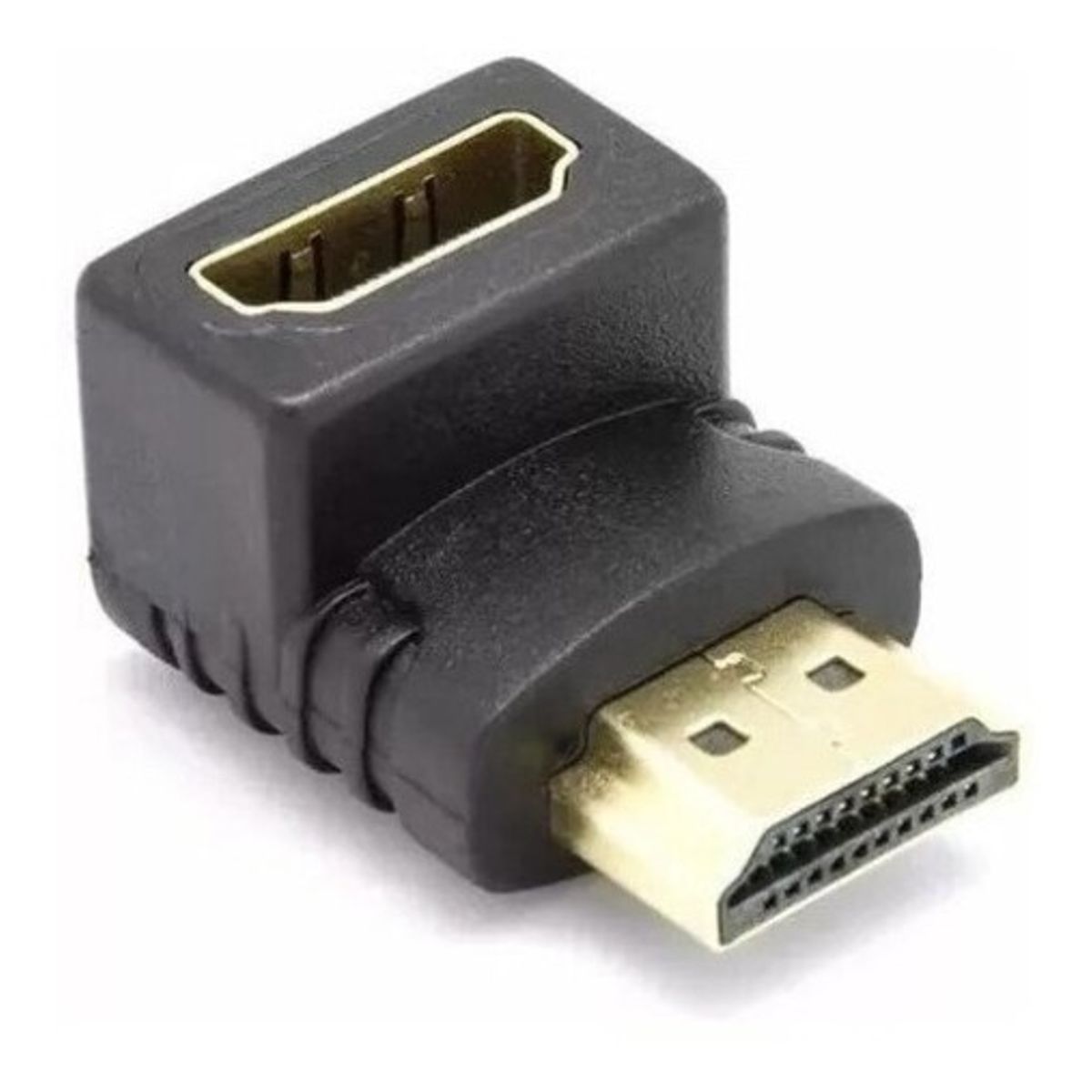 GENERICO - Adaptador Hdmi Macho A Hembra Angulo L Recto 90 Grados Codo