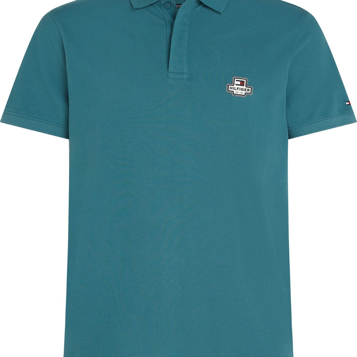 TOMMY HILFIGER - Polo Verde De Corte Regular Para Hombre Tommy Hilfiger