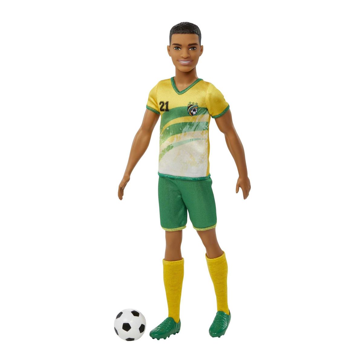 BARBIE - Barbie Profesiones Jugador De Fútbol Playera Amarilla