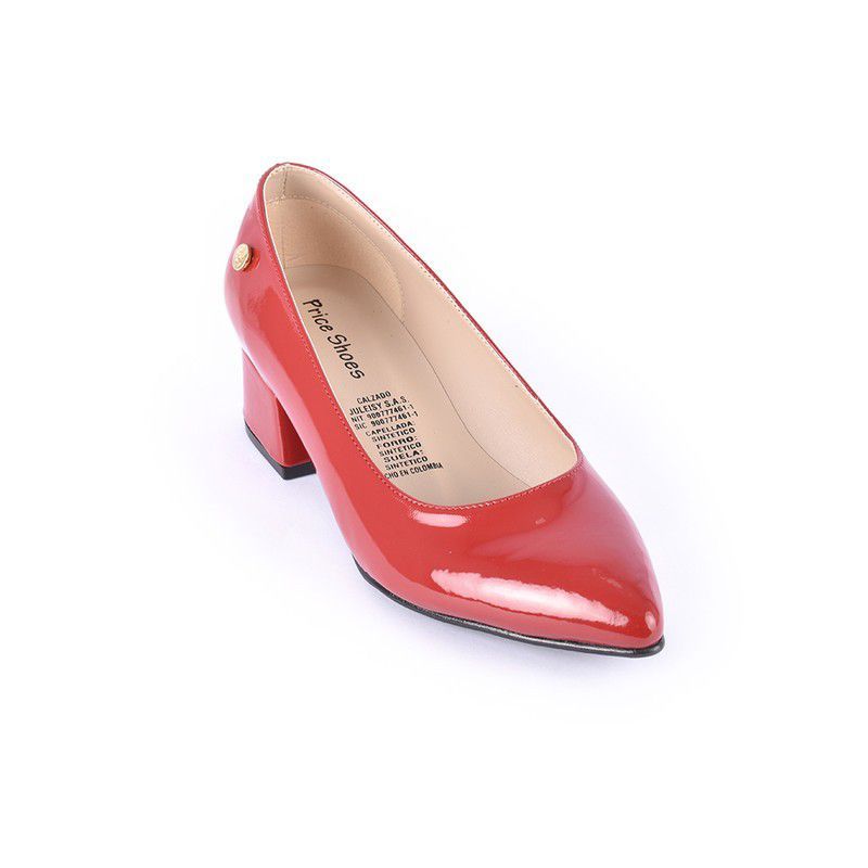 PRICE SHOES - Priceshoes Ejecutivos Tacones Mujeres 542673Rojo