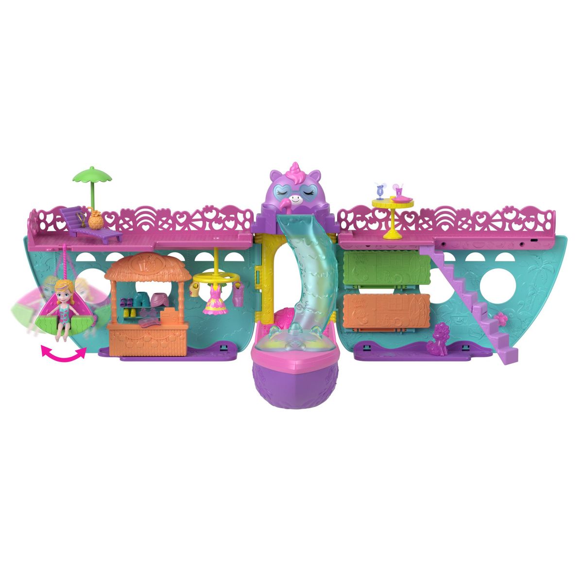 POLLY POCKET - Muñeca Polly Pocket Bote De Unicornio