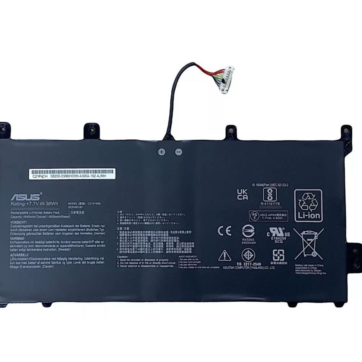ASUS - Batería Asus Chromebook C423 C523 Original