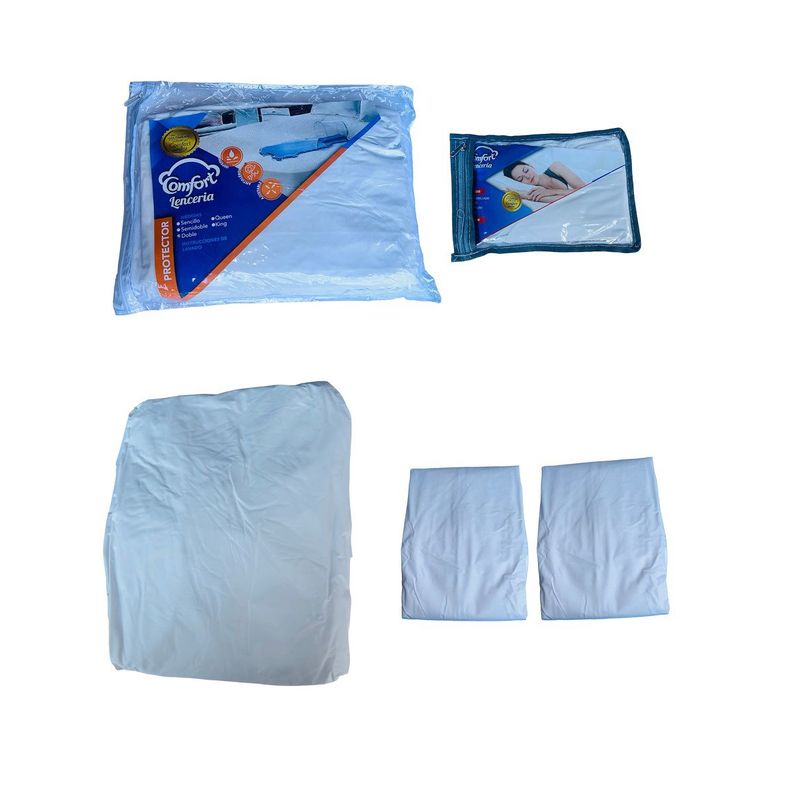 GENERICO - Protector Colchon Antifluido Semidoble 120x190x27 cm