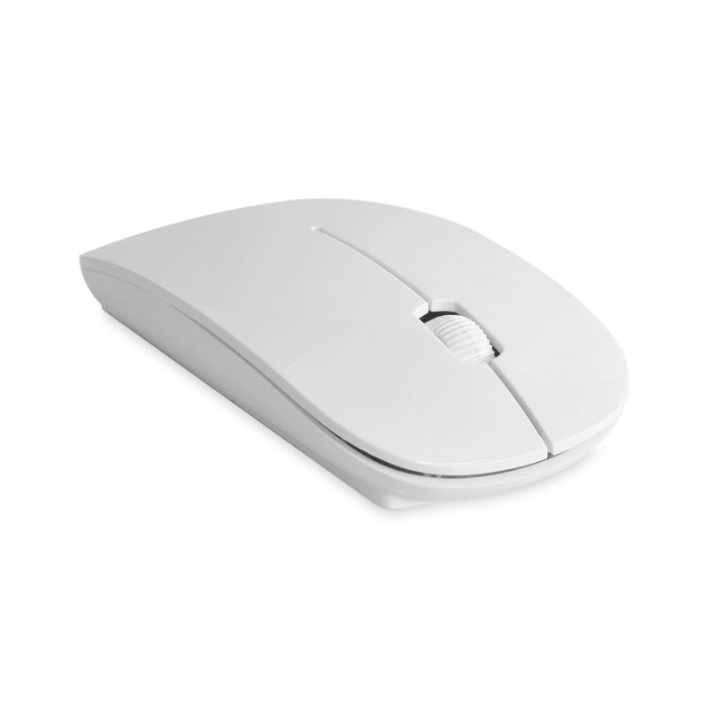 GENERICO - Mouse Plano inalámbrico de color blanco