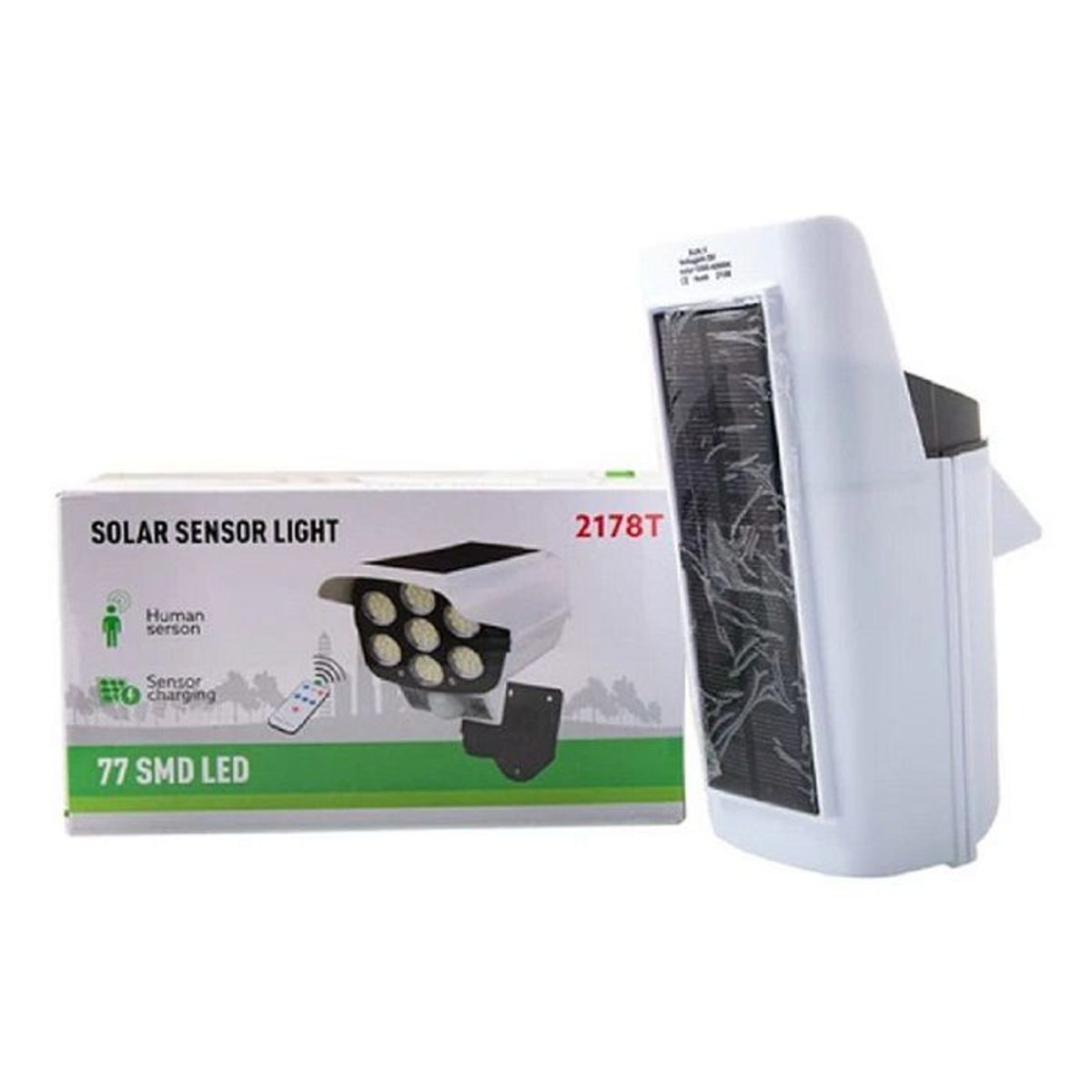 GENERICO - Lampara Solar Para Exteriores Camara Falsa