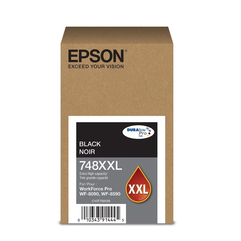 EPSON - Cartucho Tinta EPSON 748XXL BK wf-6090-wf-6590 202ml
