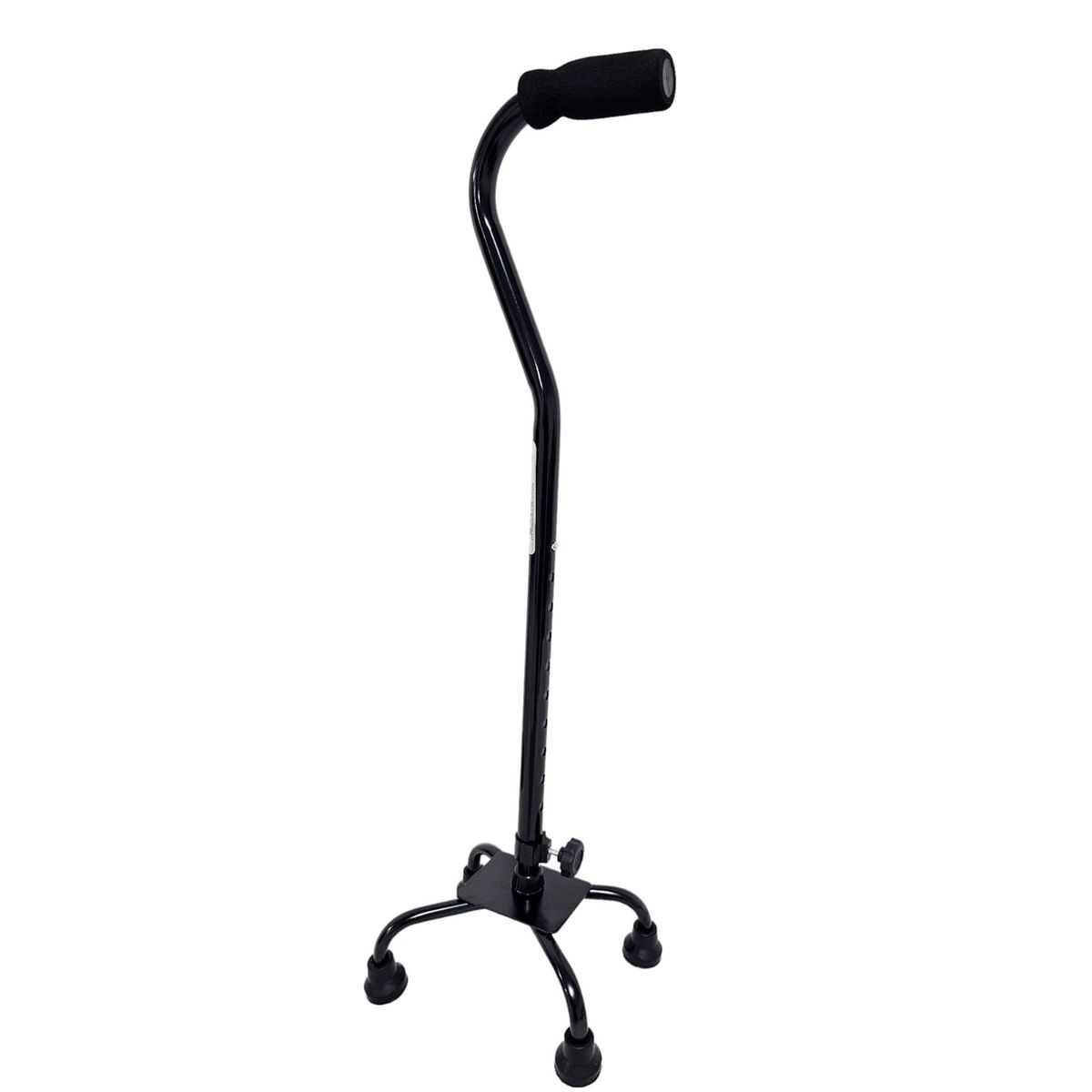 VALCRI - BASTON 4 APOYOS EN ALUMINIO GRADUABLE COLOR NEGRO