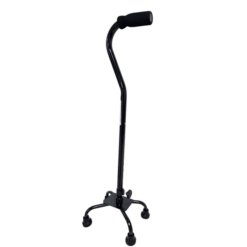 VALCRI - BASTON 4 APOYOS EN ALUMINIO GRADUABLE COLOR NEGRO