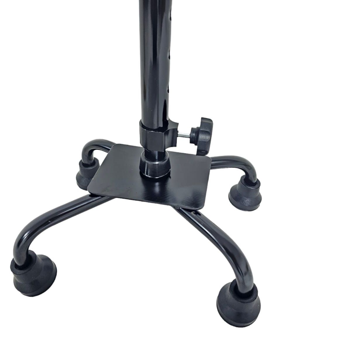 VALCRI - BASTON 4 APOYOS EN ALUMINIO GRADUABLE COLOR NEGRO