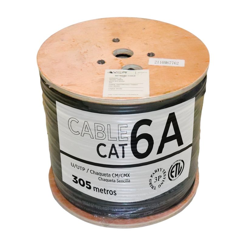 VCP - Cable U/utp Cat 5e Vcp Uso Exterior Ch Sencilla Negro 305 M