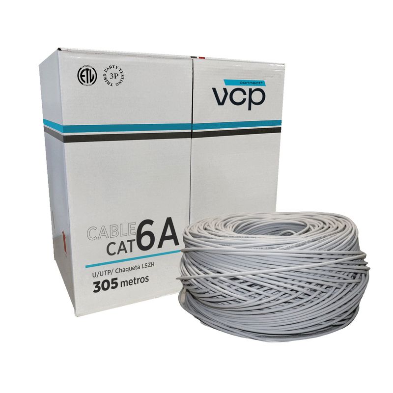 VCP - Cable U/utp Cat 6 Vcp 100% Cobre Uso Interior Gris X 305 M