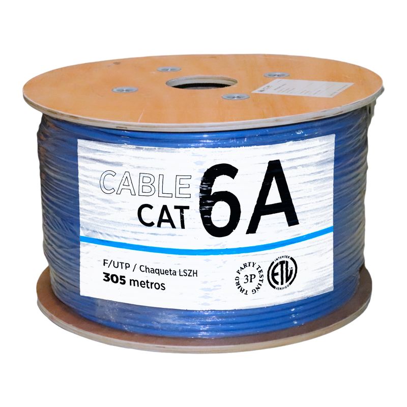 VCP - Cable U/utp Cat 6a Vcp 100% Cobre Uso Interior Azul X 305 M