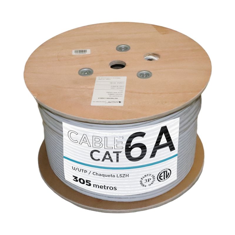 VCP - Cable U/ftp Cat 6a Vcp 100% Cobre Uso Interior Gris X 305m