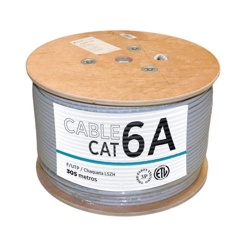 VCP - Cable F/utp Cat 6a Vcp 100% Cobre Uso Interior Gris X 305 M