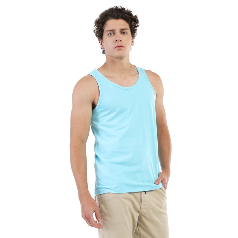 MANPOTSHERD - Camisilla Hombre Azul Claro Manpotsherd