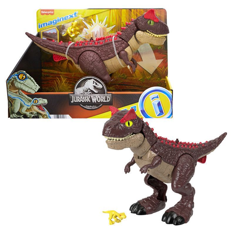 IMAGINEXT - Fisher Imaginext Jurassic World Carnotaurus Modo Defensa