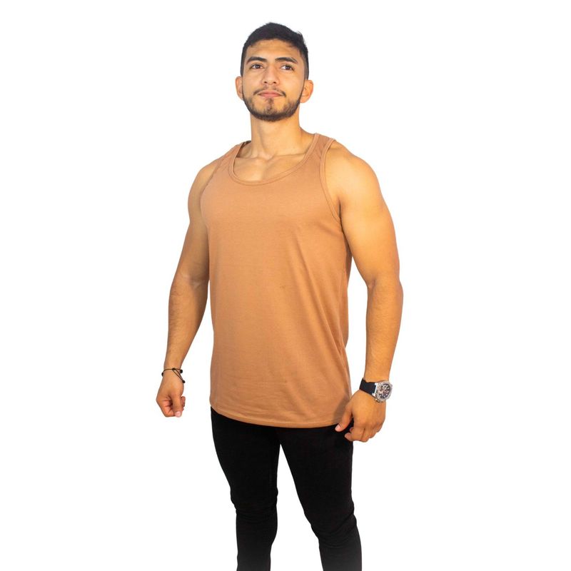 MANPOTSHERD - Camisilla Hombre Chocolate Manpotsherd