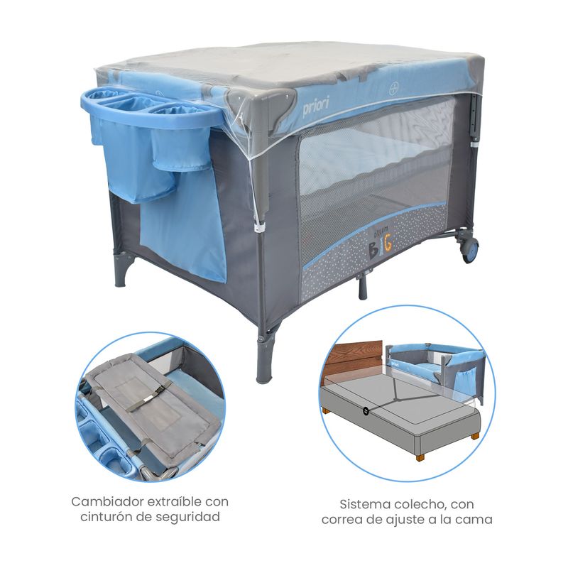 PRIORI - Cuna Colecho Bebe Avanti Dream Priori Azul