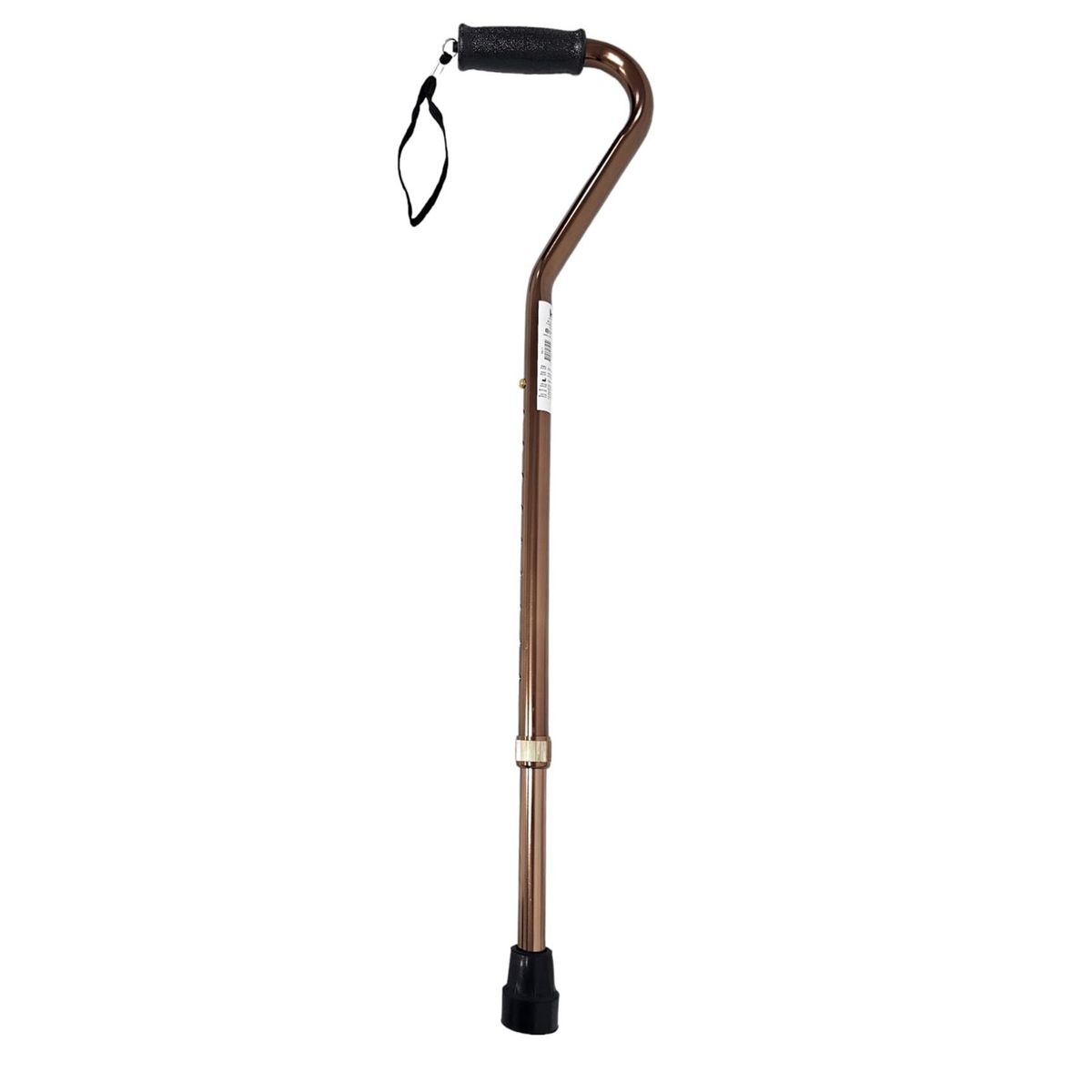 KONFORT PLUS - BASTON DE UN APOYO CUELLO DE CISNE EN ALUMINIO  BRONCE