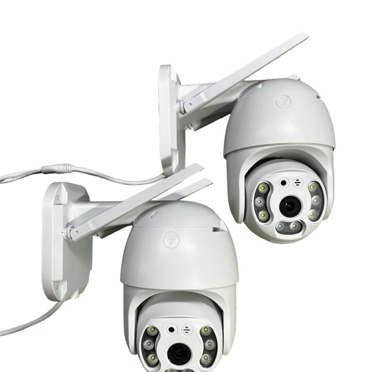 AWEI - Combo 2 Cámara Ptz Robótica Ip Wifi 2mp 1080hd Exterior 360°