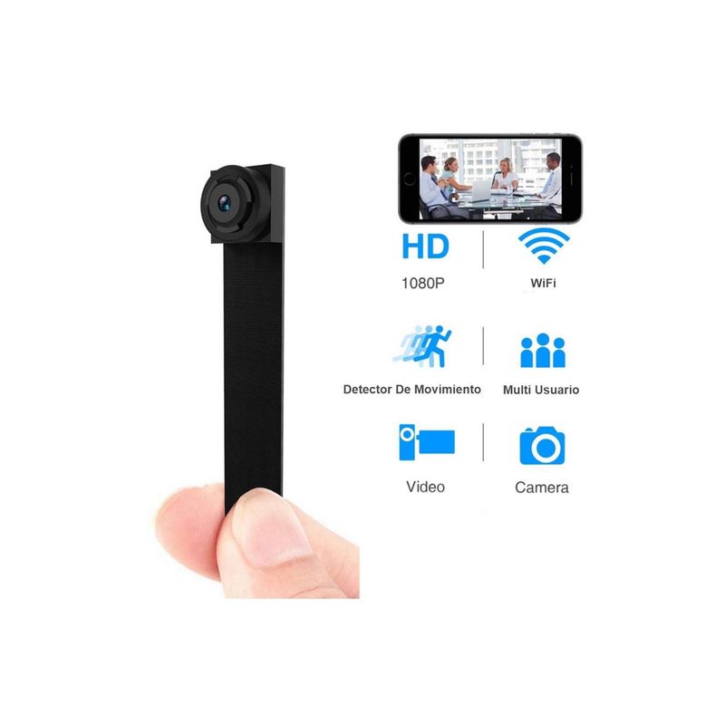 AWEI - Camara espia mini con vision nocturna 1080p + SD 32 GB